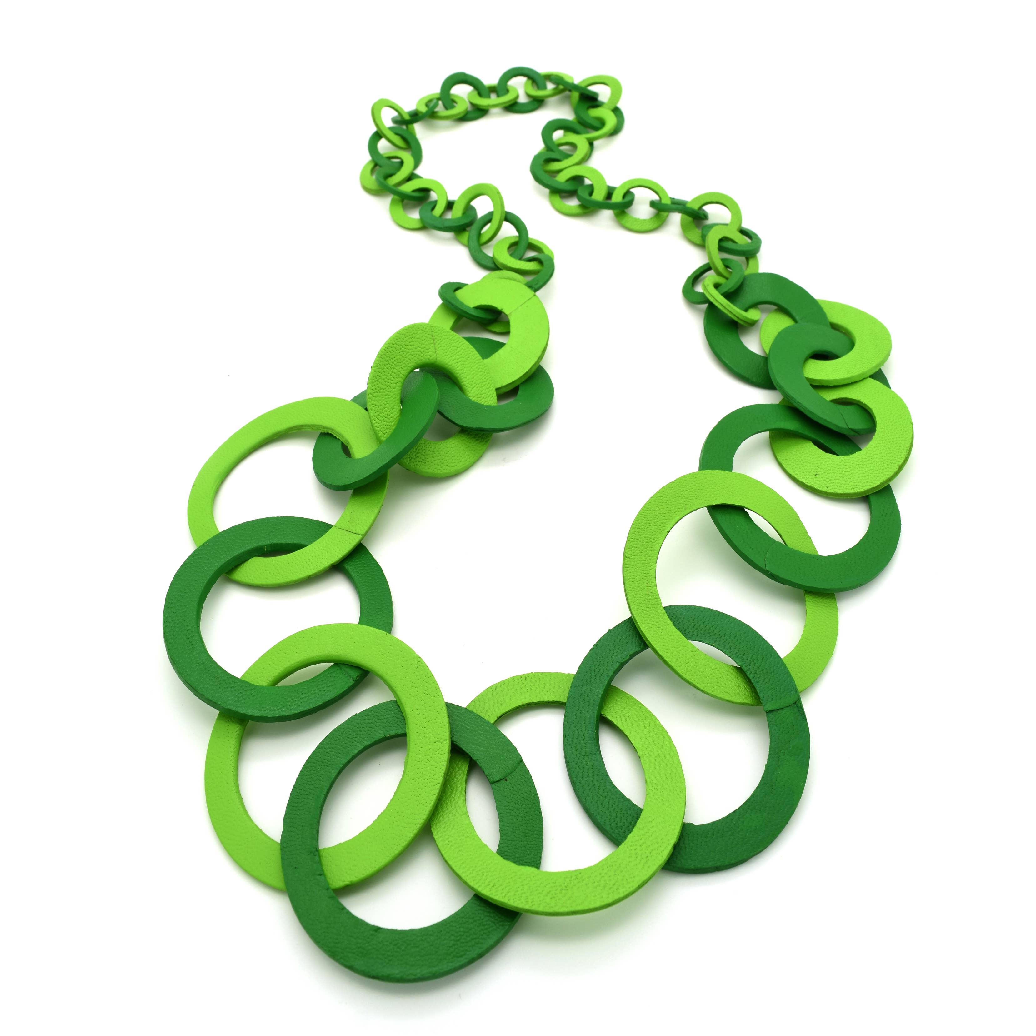 Nusantara Inc. - Wholesale Link & Chain Necklace - STUDIO 54 Leather Circle Necklace-974162