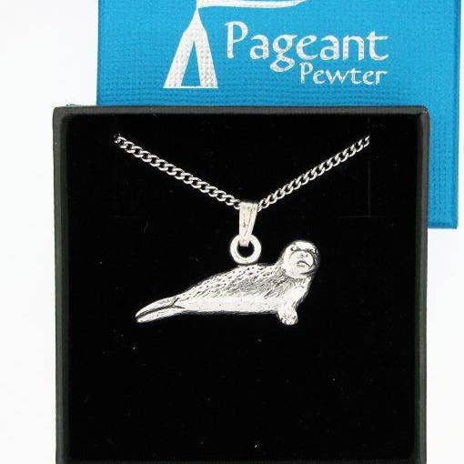 Pageant Pewter - Wholesale Pendant/Charm Necklace - Seal Pewter Pendant