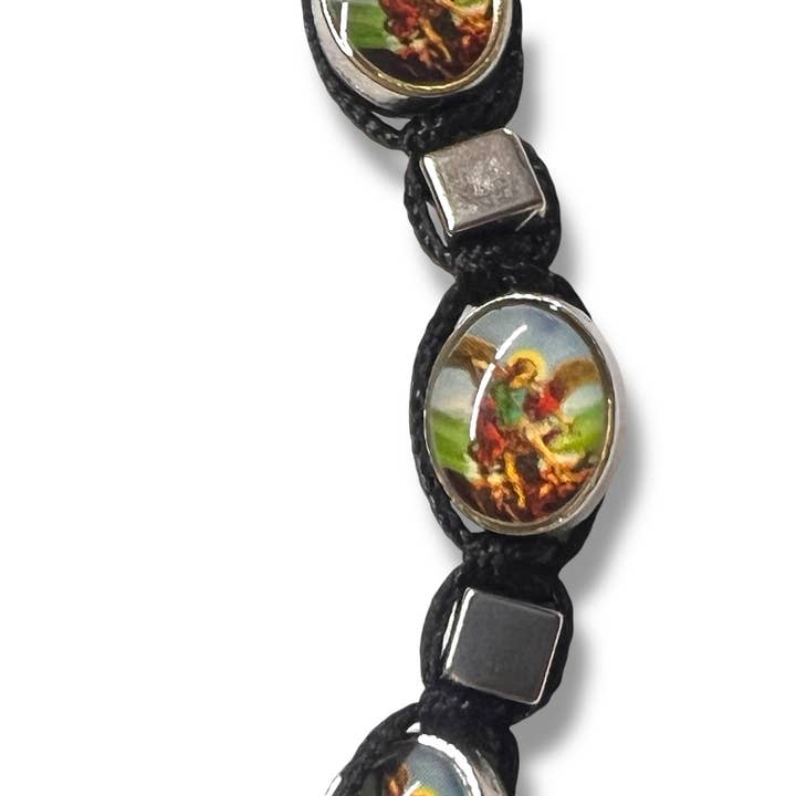 SAN JUDITAS RELIGIOUS ARTICLES - Wholesale Beaded Bracelet - BRACELET: ST. MICHAEL ARCHANGEL THREADED2