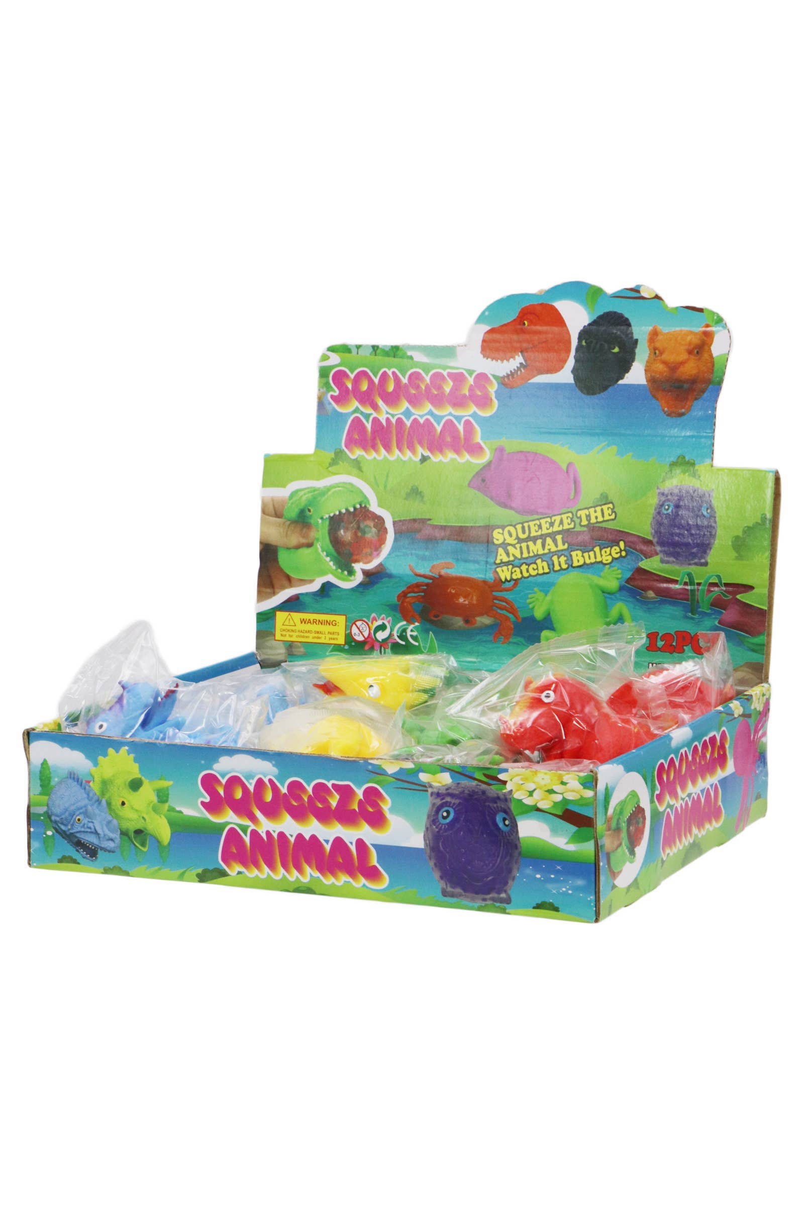 ASSORTED Dragon Dinosaur Jiggly Slime Filled Squishy Toy - 12 Pcs for wholesale on Faire1