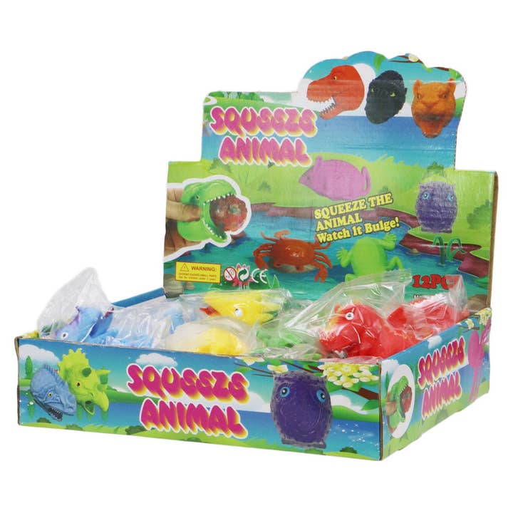 ASSORTED Dragon Dinosaur Jiggly Slime Filled Squishy Toy - 12 Pcs for wholesale on Faire1