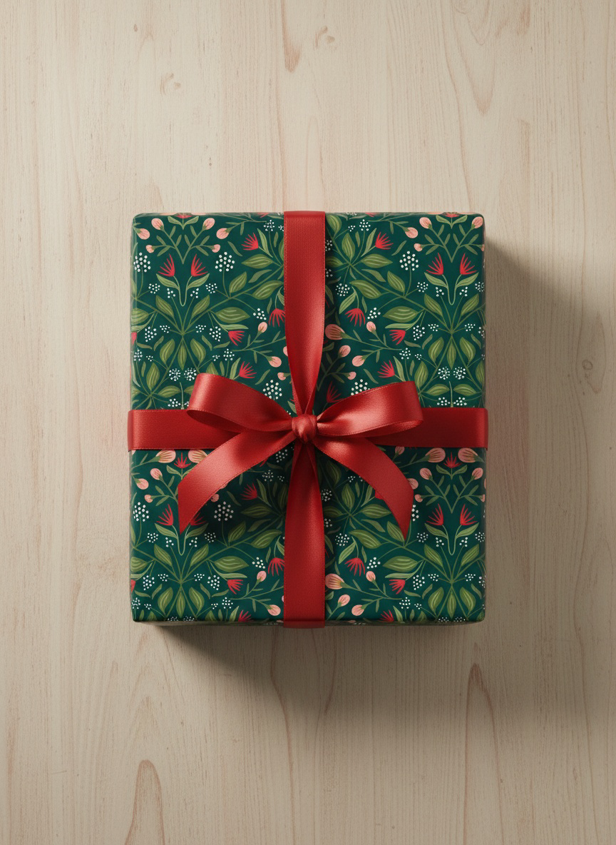 Rebecca Jane Woolbright - Wholesale Wrapping Paper Roll - Camden Winter Wrapping Paper – Holiday Gift Wrap (2 Sheets)7