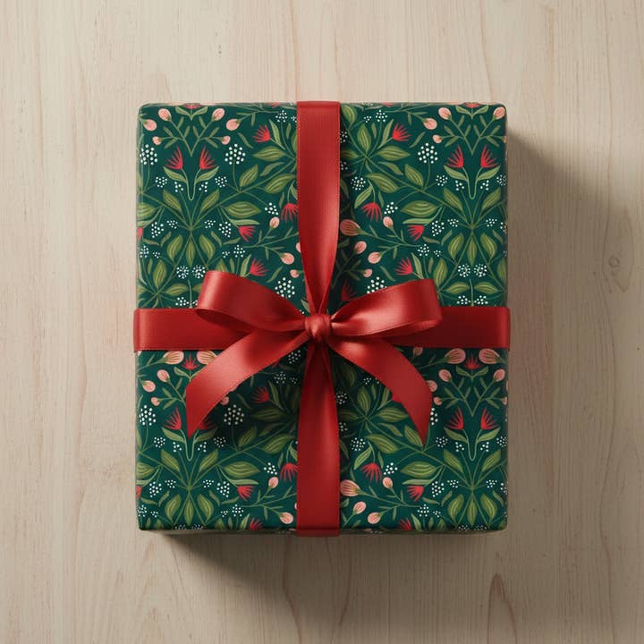 Rebecca Jane Woolbright - Wholesale Flat Wrap - Camden Winter Wrapping Paper – Holiday Gift Wrap (1 Sheet)7