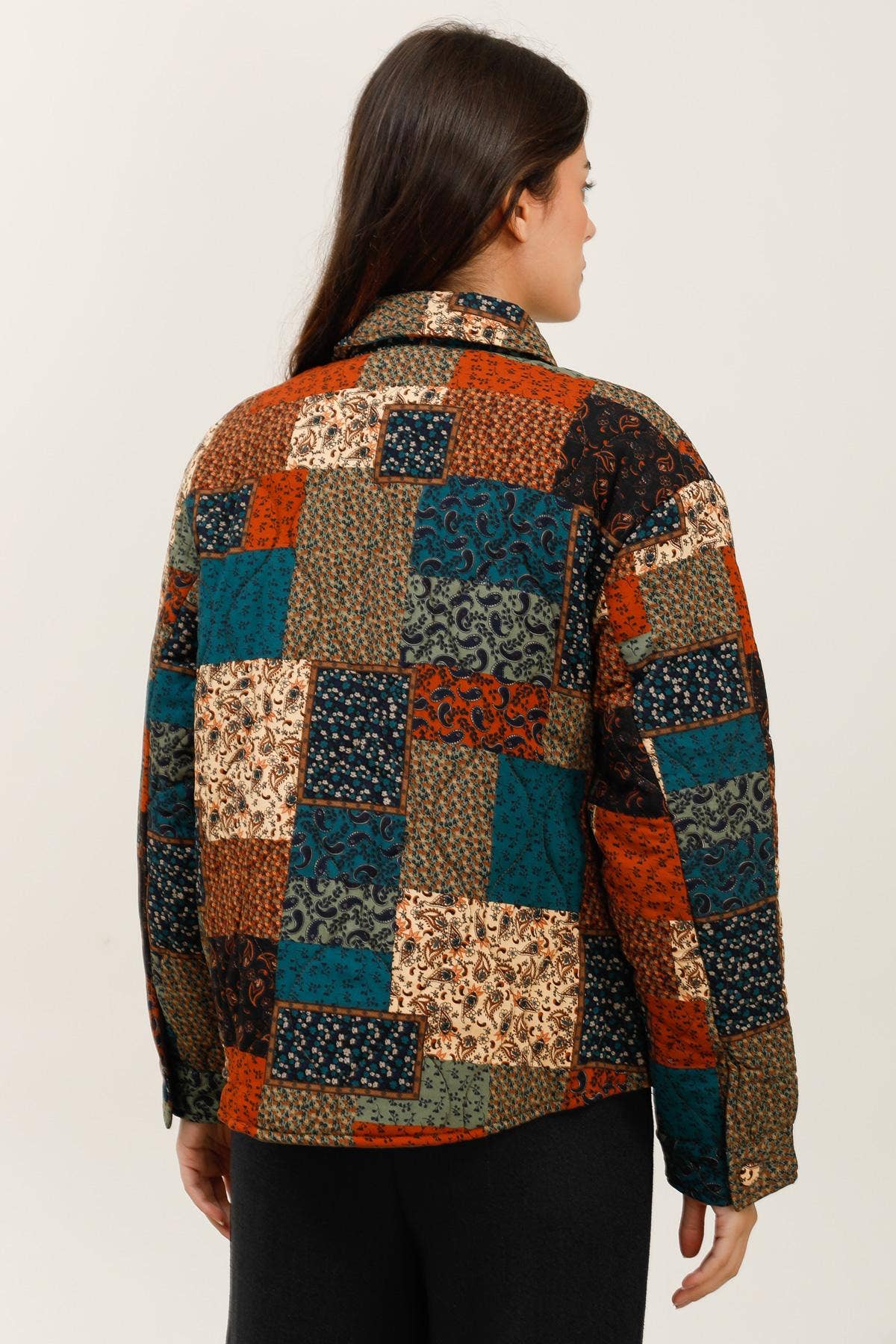 multicoloured 5863 PATCHWORK JACKET for wholesale on Faire3