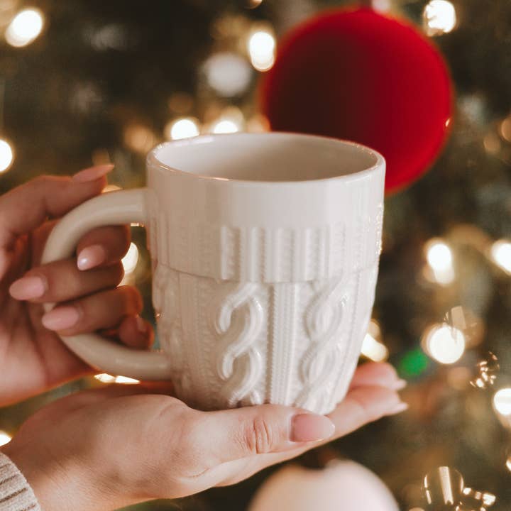 Sweet Water Decor - Wholesale Coffee Mug - *NEW* Cream Sweater Coffee Mug - Christmas Decor & Gifts2