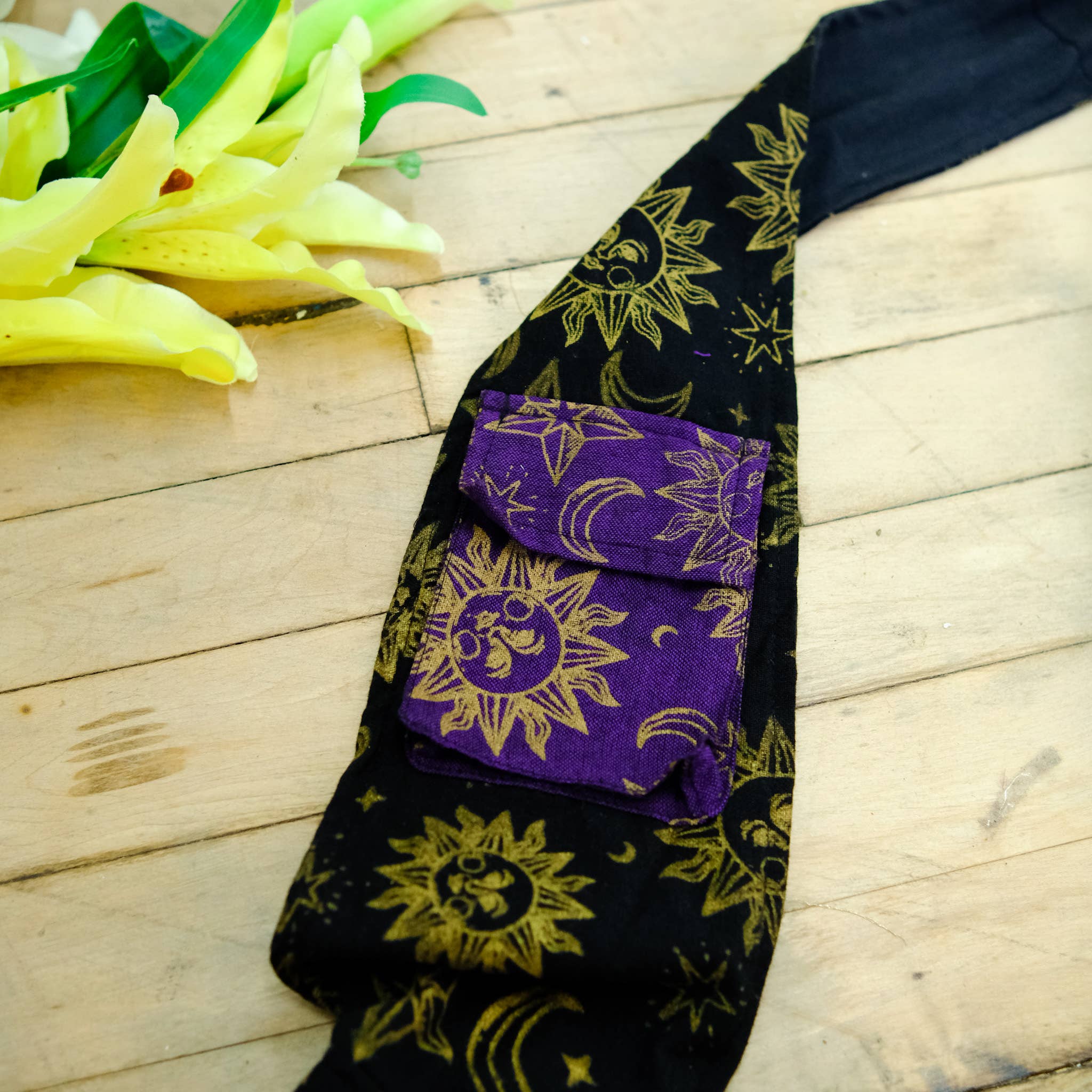 Karma Nepal Crafts - Wholesale Messenger Bag - Women's - Celestial Patchwork Cotton Messenger Bag5