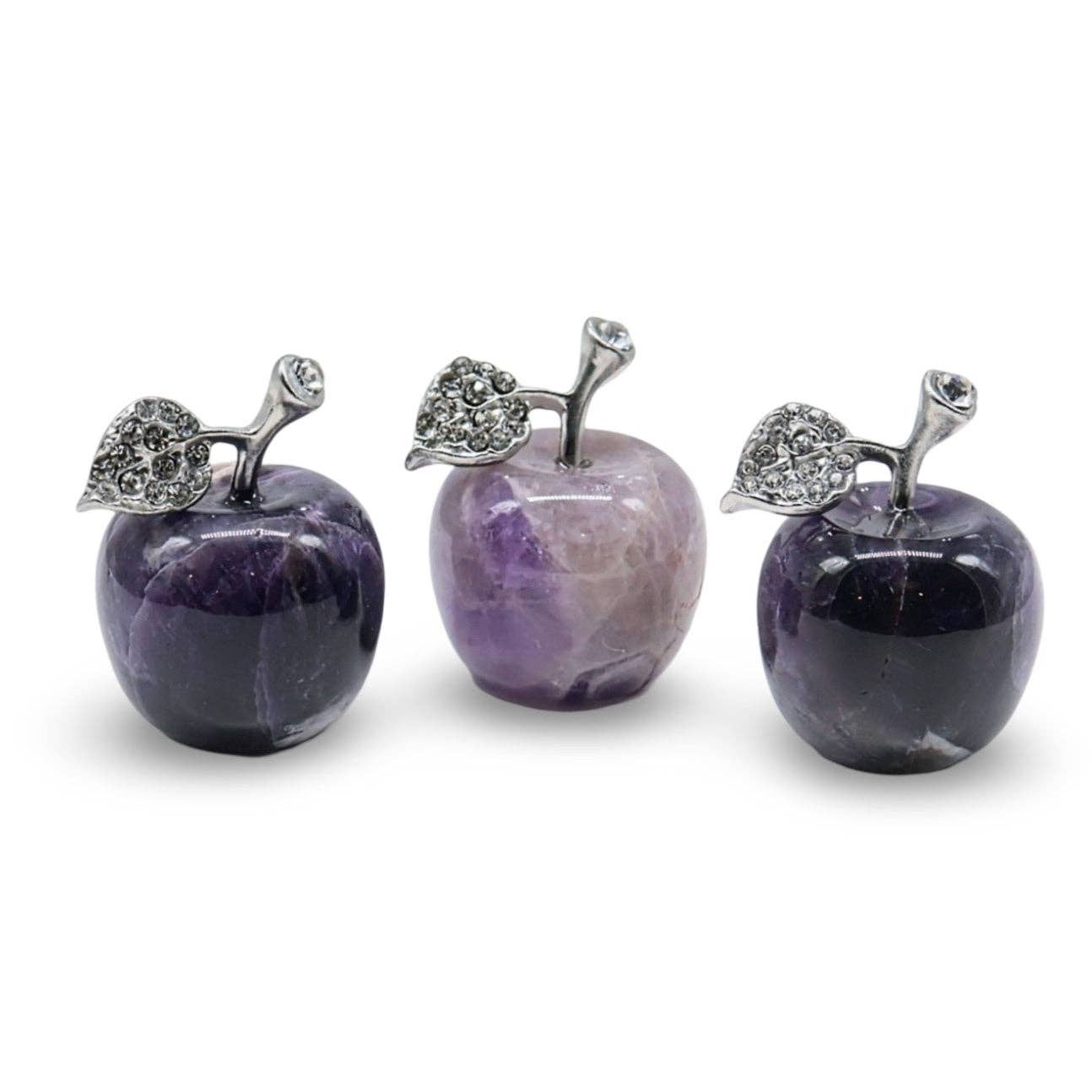Arômes & Évasions - Wholesale Spiritual Stone/Crystal - Stone - Amethyst - Apple Shape - Tumbled1