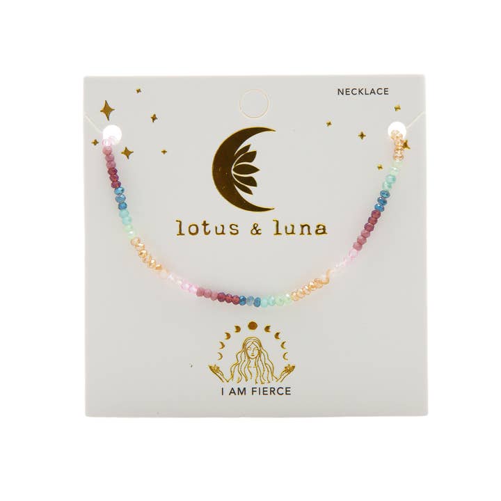 Lotus and Luna - Wholesale Beaded/Pearl Necklace - "I am Fierce" Goddess Necklace
