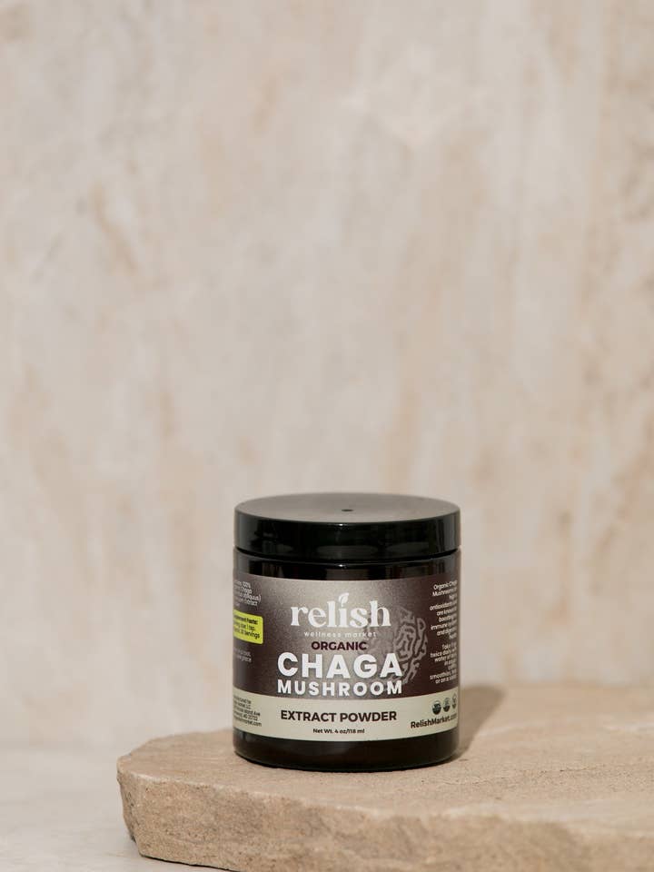 Organic Chaga Mushroom Extract Powder for wholesale by Relish Market