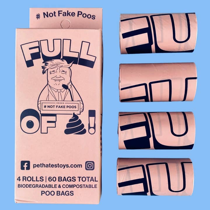 Pet Hates Toys - Wholesale Pet Poop Bag - Donald Trump Poo Bags