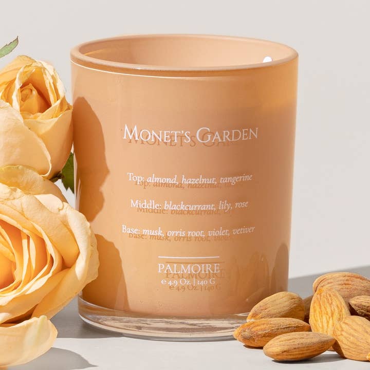 Palmoire Home Fragrance - Wholesale Jar/Filled Candle - Monet's Garden Soy Wax Candle [rose/lily/almond]6