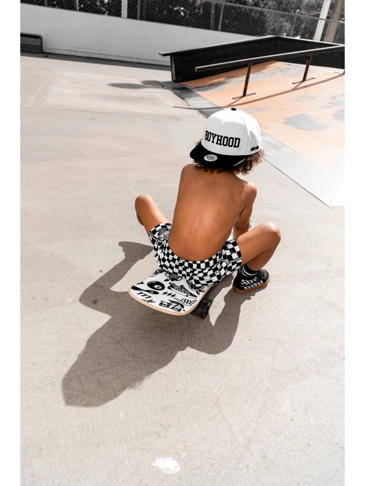 Rebel Bro - Wholesale Swim Shorts - Kids - Hybrid Swim Trunks in Vintage Venice10