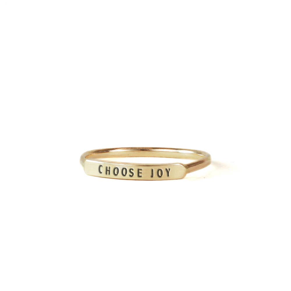 Christina Kober Designs - Wholesale Band/Stacked Ring - NARROW RING | stamped thin stacking ring4