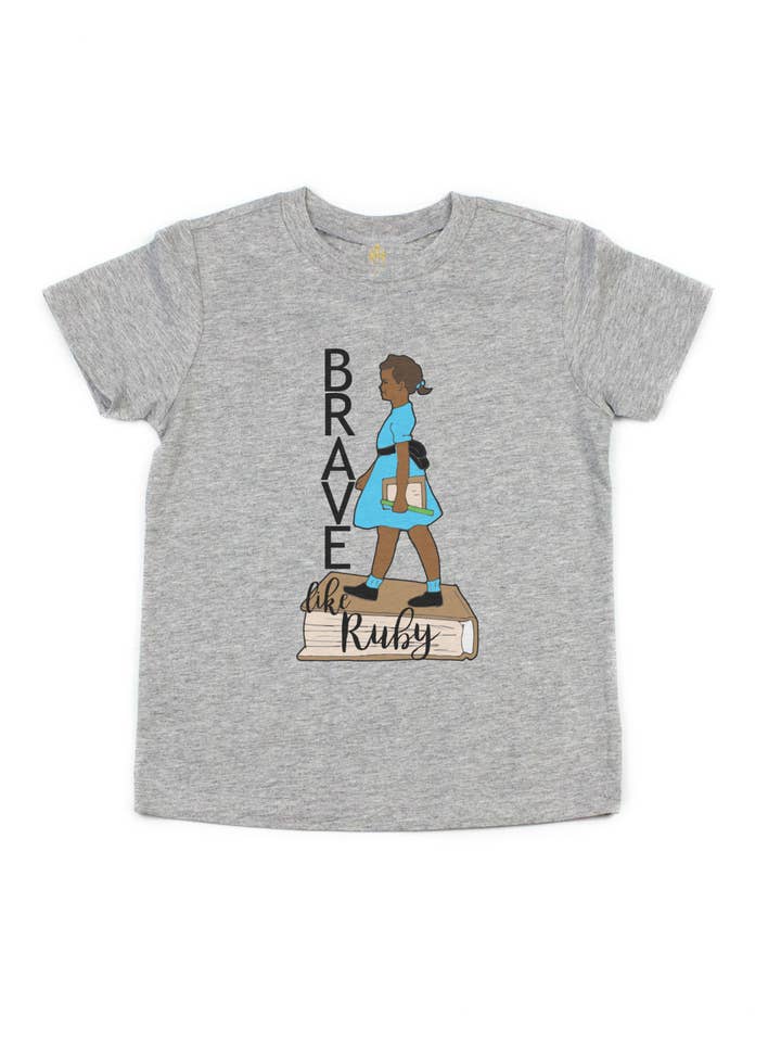 Mackenzie Madison of Philadelphia – Engroshandel T-shirt med serigrafitryk – til børn – Brave like Ruby Bridges Black History Month Shirt til børn1