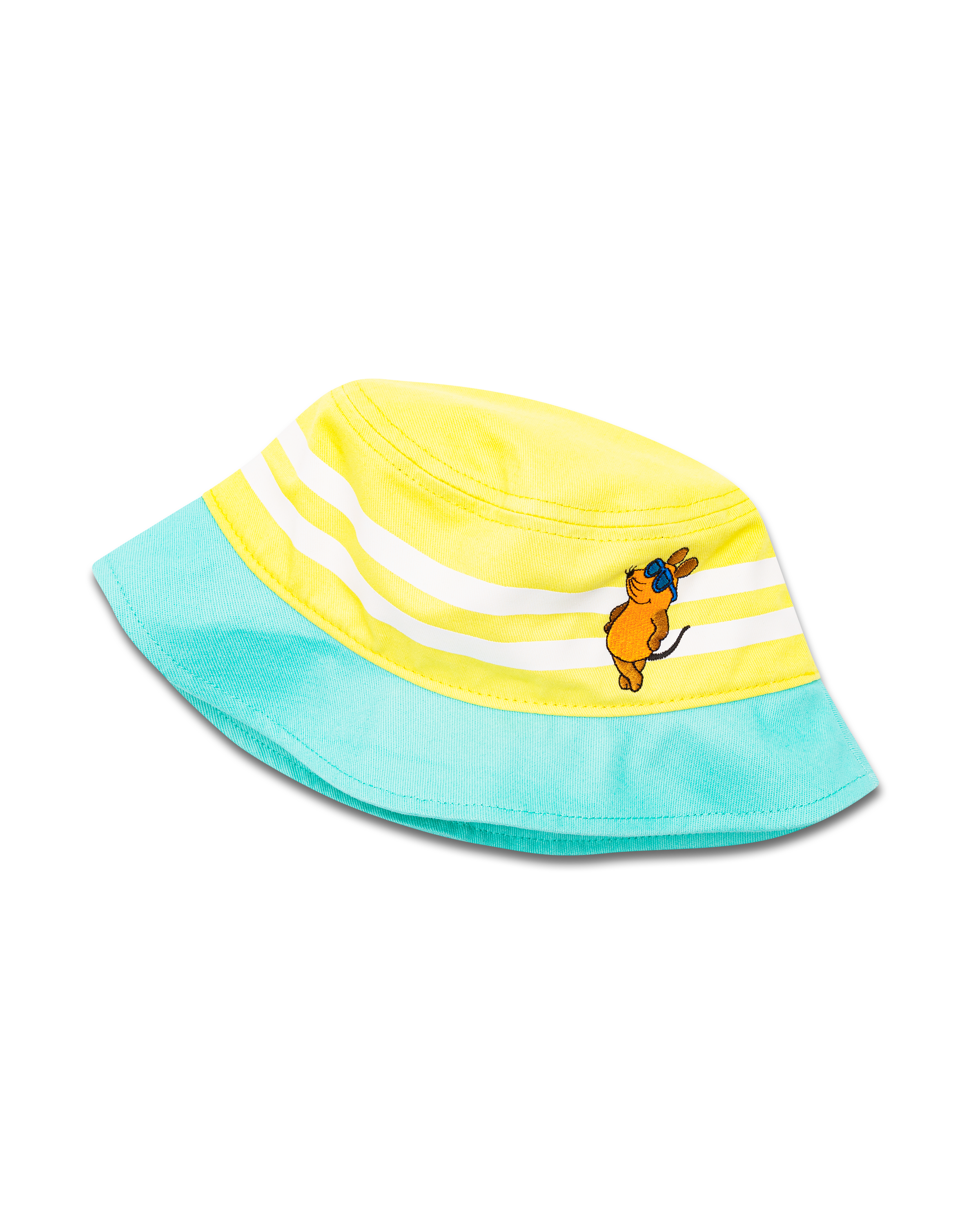 koaa - Wholesale Bucket Hat - Kids - koaa — The mouse “Beachboy” — Bucket Hat yellow/blue0