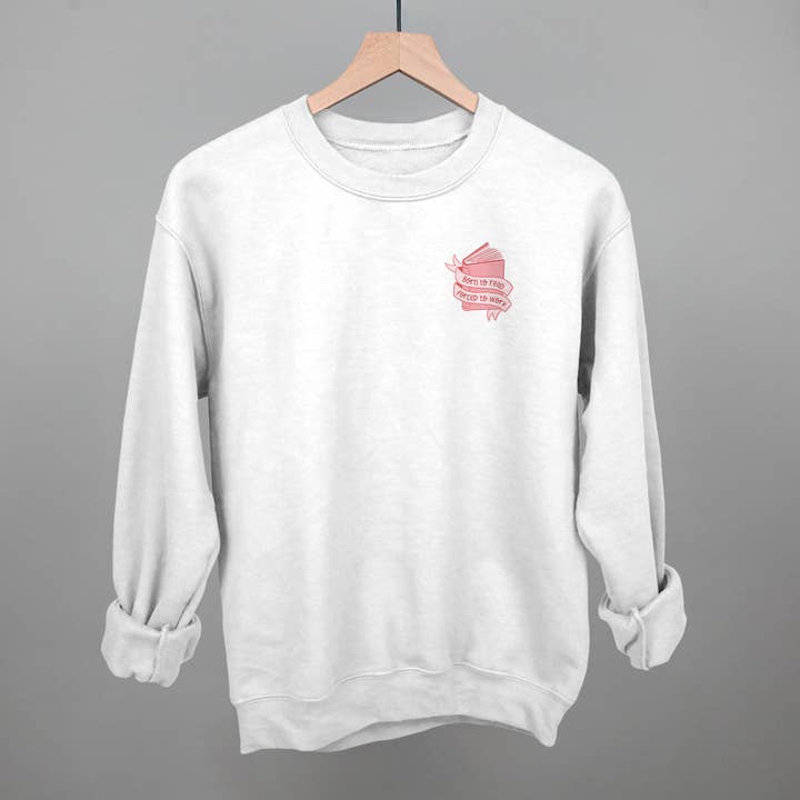 Ivy + Cloth - Wholesale Screen Printed T-Shirt - Women's - Born To Read, Forced To Work (Left Chest)8