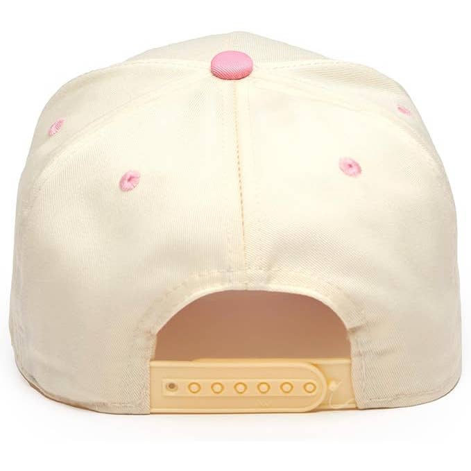 Funky Junque - Wholesale Baseball Cap - Unisex - Two Tone Vintage Snapback Hat - Pink/Beige
