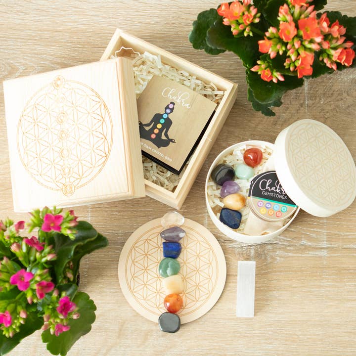 Something Different Wholesale – wholesale Spiritual stone/crystal – Chakra Gemstone Crystal Healing Gift Set