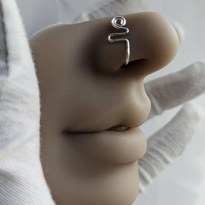 Handmade No Piercing Nose Cuff Nose Ring - Style #7 for wholesale by Bead It Wear It Love It LLC