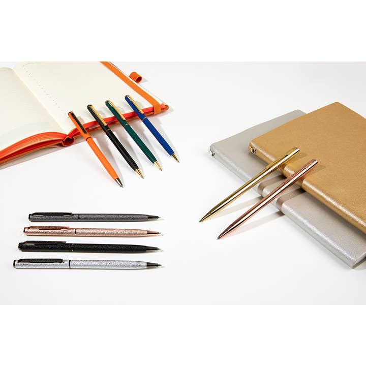 BV by Bruno Visconti - Wholesale Pen - Palermo Black and Gold - Tube of 123