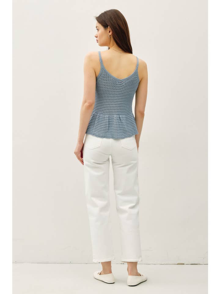 Be Cool - Wholesale Knit Top - Women's - PEPLUM SWEATER TANK