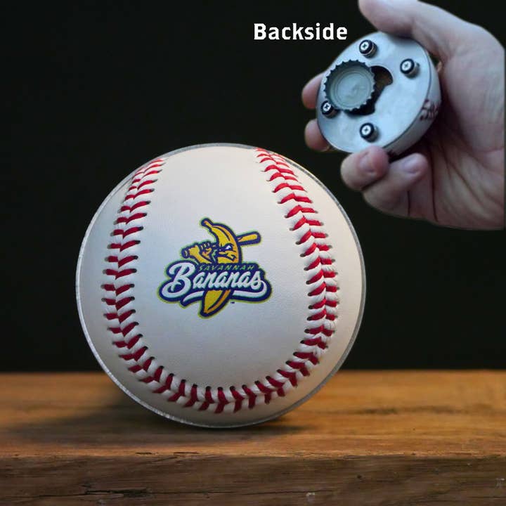 Savannah Bananas Cutter® | Baseball Bottle Opener for wholesale by Dugout Mugs