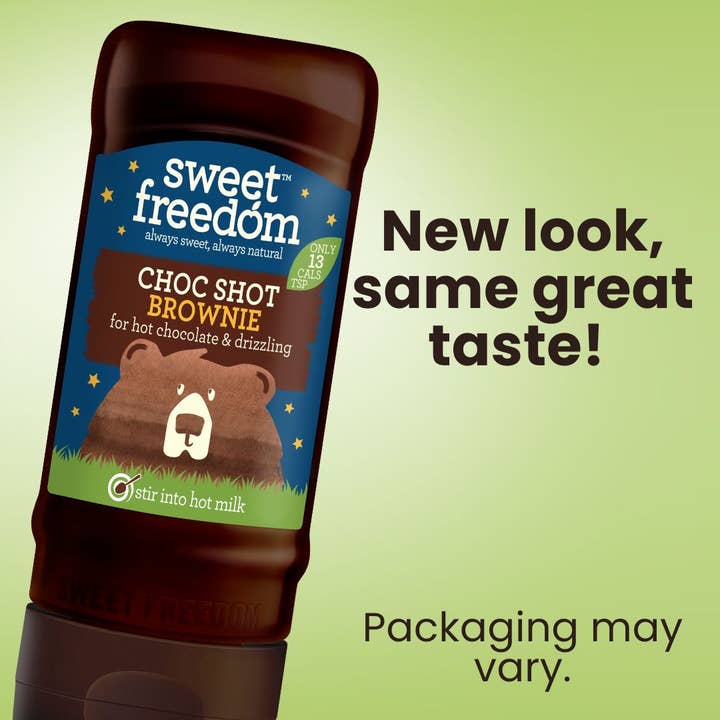 Sweet Freedom – wholesale Hot cocoa mix/kit – CHOC SHOT Brownie for hot choc & drizzling, 320g