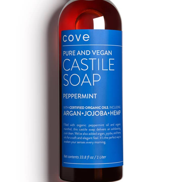 Cove – Engroshandel Kropssæbe/brusegel – Cove Castilla Sæbe 33.8 oz | Økologisk Argan, Jojoba, Hamp Seed6
