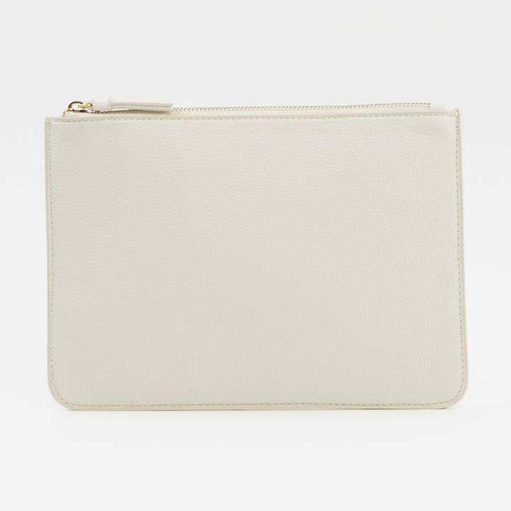 Vegan Leather Clutch Bag - Créme for wholesale by ThreeTwoOne