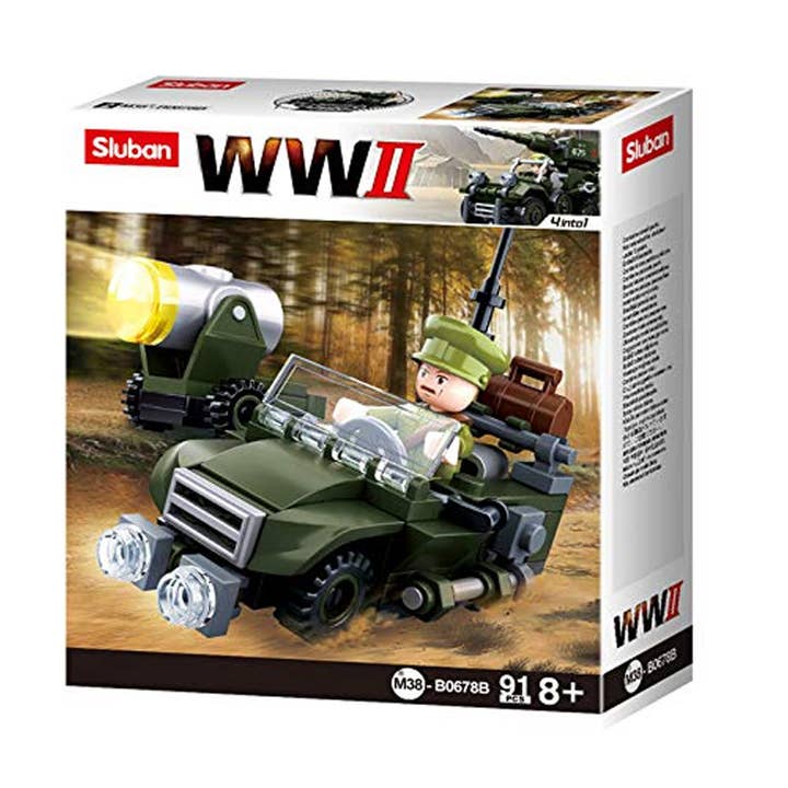 Dimple - Wholesale Building Set - Kids - Army Vehicle Building Blocks WWII Series Toys