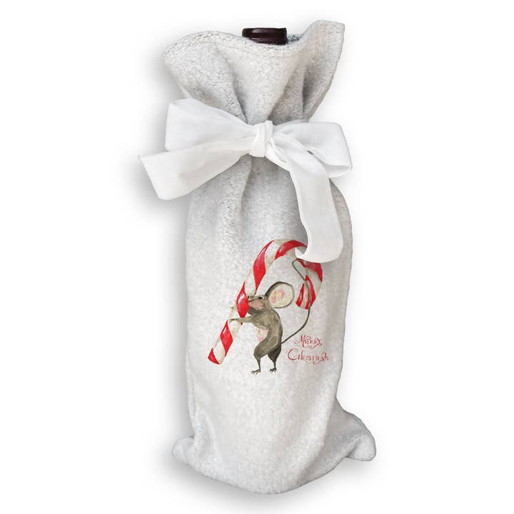 French Graffiti - Wholesale Tea Towel - Mouse with Candy Cane17