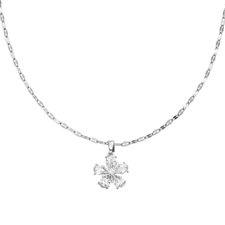 Schmuckgroßhandel – wholesale Pendant/charm necklace – Sakura Flower necklace | 925 sterling silver6