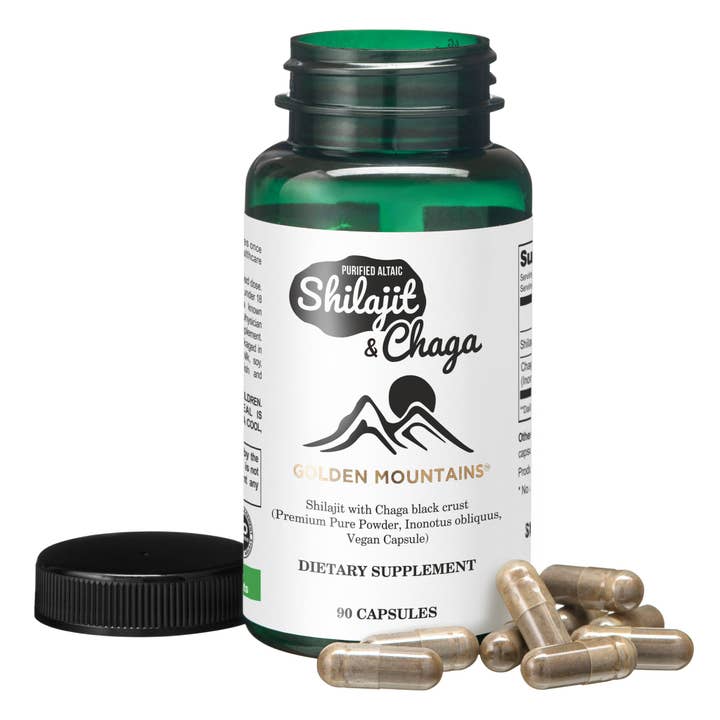 SiberianGreen - Wholesale Oral Supplement/Vitamin - Shilajit & Chaga Capsules – An Immunity Increasing Natural Booster & Energy Capsule