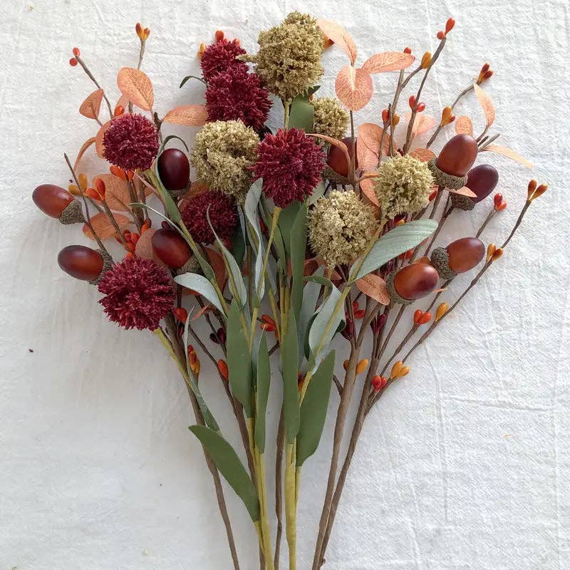 Huis Van Merken - Wholesale Artificial Flowers - Autumn Hydrangea Artificial Flowers - DIY Thanksgiving Decor1