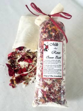 Milk & Roses Bath for wholesale by Kitchen Witch Gourmet