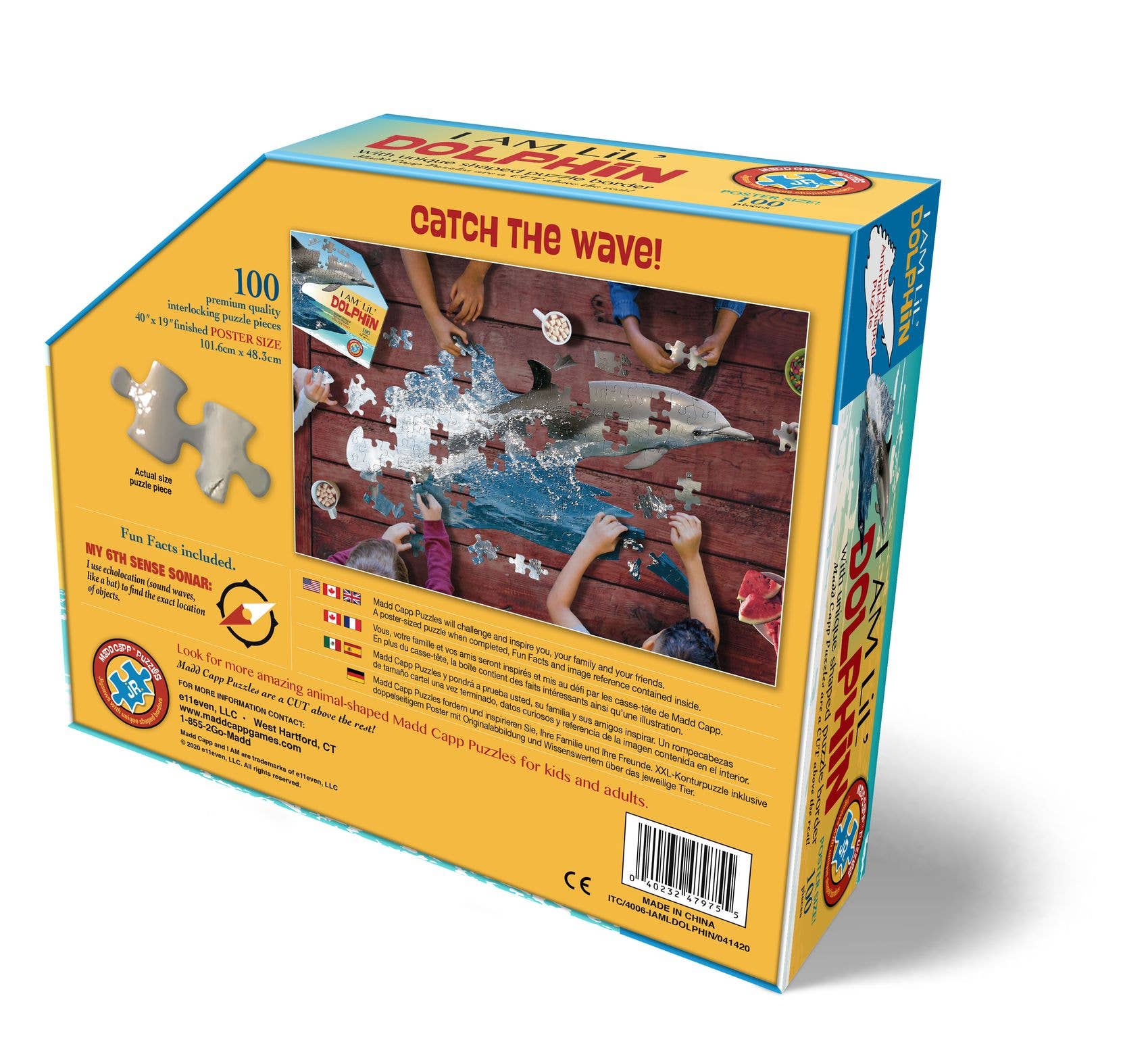 Madd Capp Games & Puzzles - Wholesale Puzzle - Kids - I AM Lil DOLPHIN 100 piece jigsaw puzzle - gift2