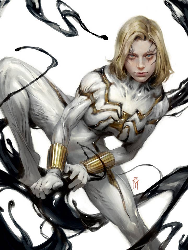 WHITE WIDOW #1 UNKNOWN COMICS MIGUEL MERCADO EXCLUSIVE VIRGIN VAR (11/01/2023) (12/27/2023) for wholesale by Unknown Comics