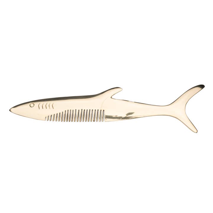 Shark Brass Comb for wholesale by Siren Song