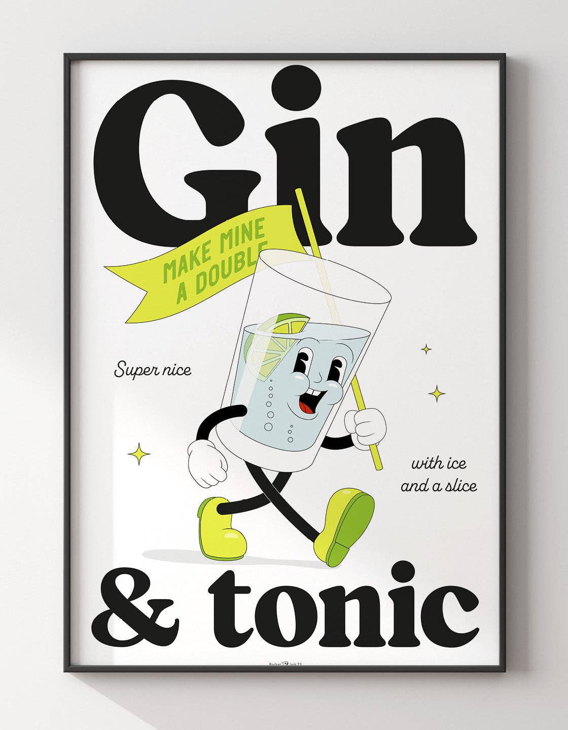 Rocket Jack – wholesale Art print – Gin and tonic4