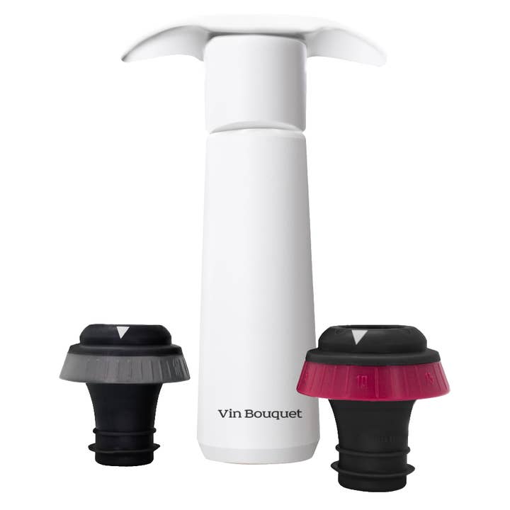 Click! Vacuum pump White With 2 caps White for wholesale by Vin Bouquet (Find It Import & Export Sl)