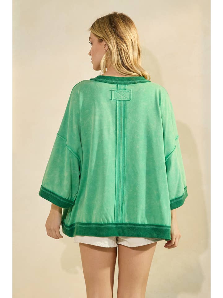 Sewn and Seen - Wholesale Top - Maternity - Mineral-Washed Oversized French Terry Top7