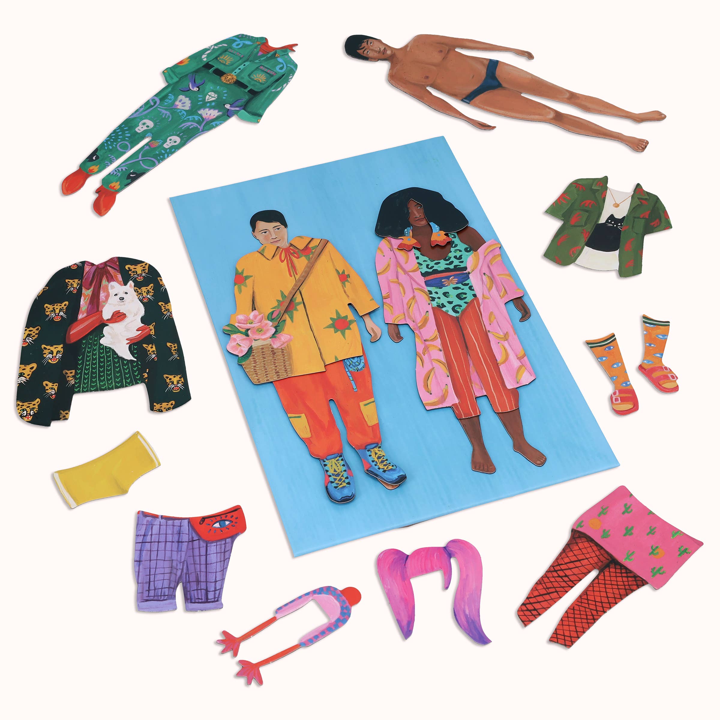 Chronicle Books - Wholesale Magnet - Fearless Fashion Magnetic Dolls6