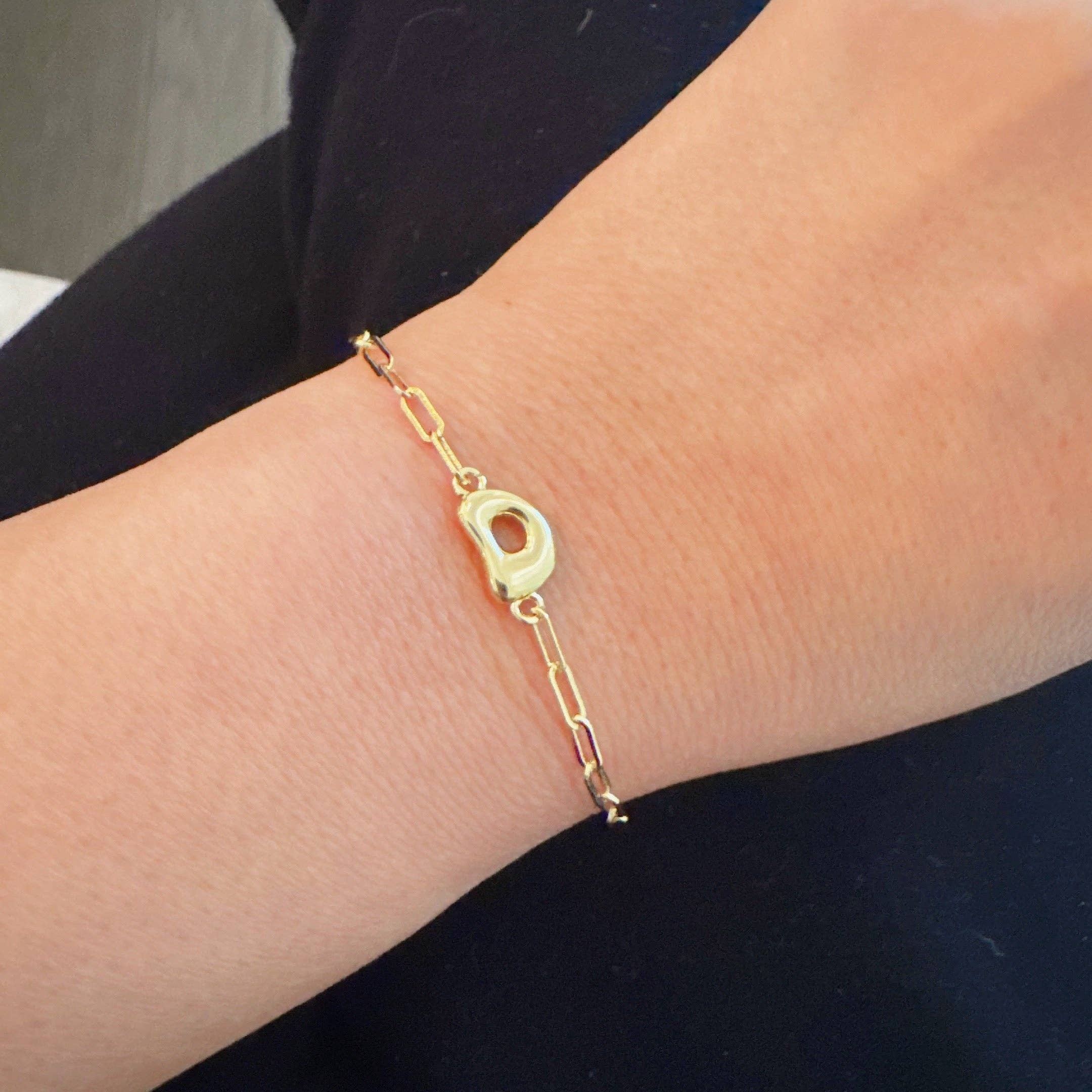 Ellison+Young - Wholesale Link & Chain Bracelet - Mini Balloon Initial Bracelet2