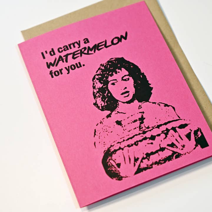 Carte de vœux coquelicots - Bébé/Dirty Dancing pour la vente par Papyrusaurus