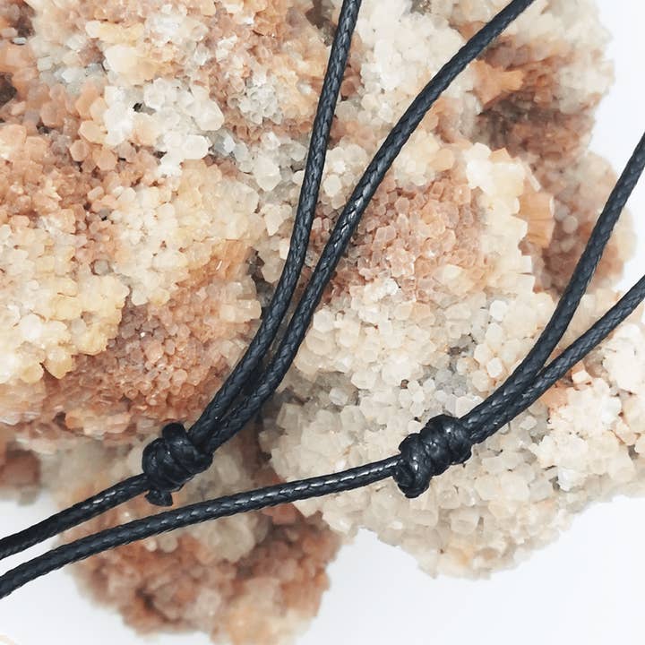 Corinne Ceramique - Wholesale Pendant/Charm Necklace - Collier cœur bleu cordon cuir2