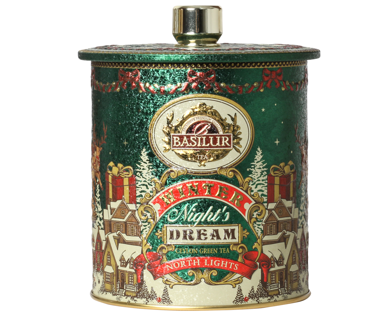 Basilur Benelux Premium Tea - Wholesale Loose Tea - North Lights 100g (green, strawberry and rose tea)0