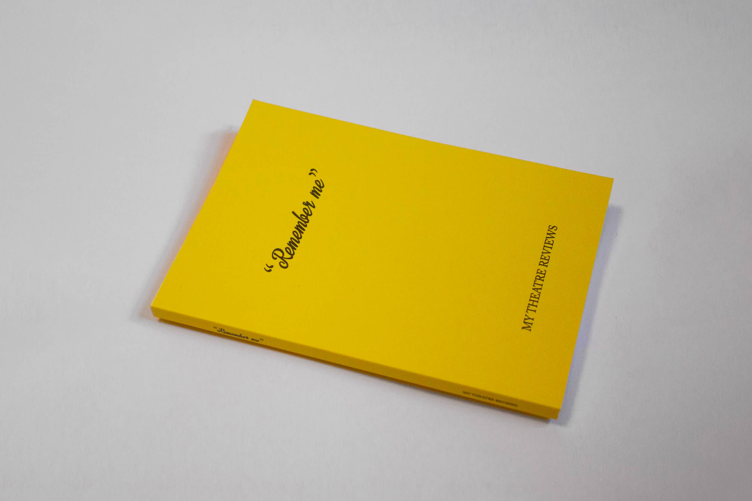 Mink - Wholesale Notebook - Remember Me: A Theatre Diary2