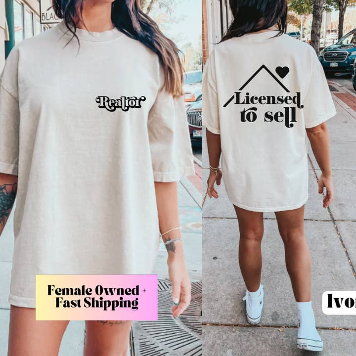 Realtor Shirt, Gift for Real Estate Agent, Licensed to Sell for wholesale by Woven Wonder Apparel