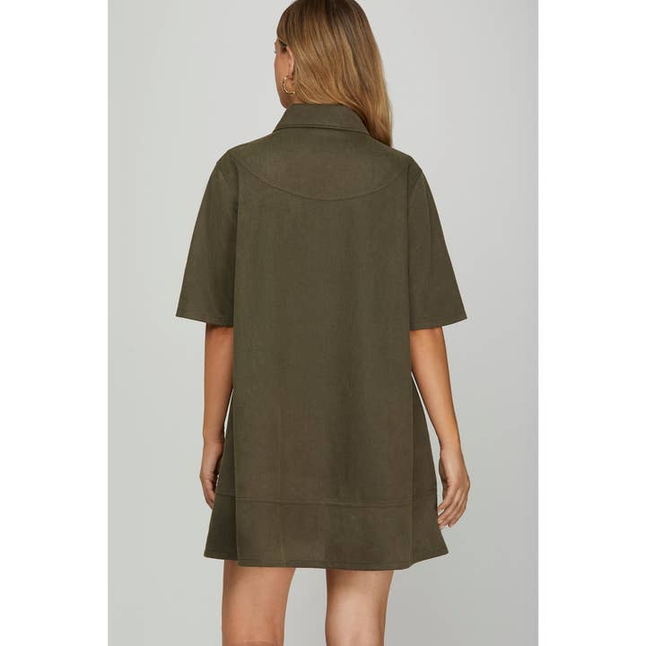 STYLE USA - Wholesale Dress - Women's - SUEDE MINI DRESS4