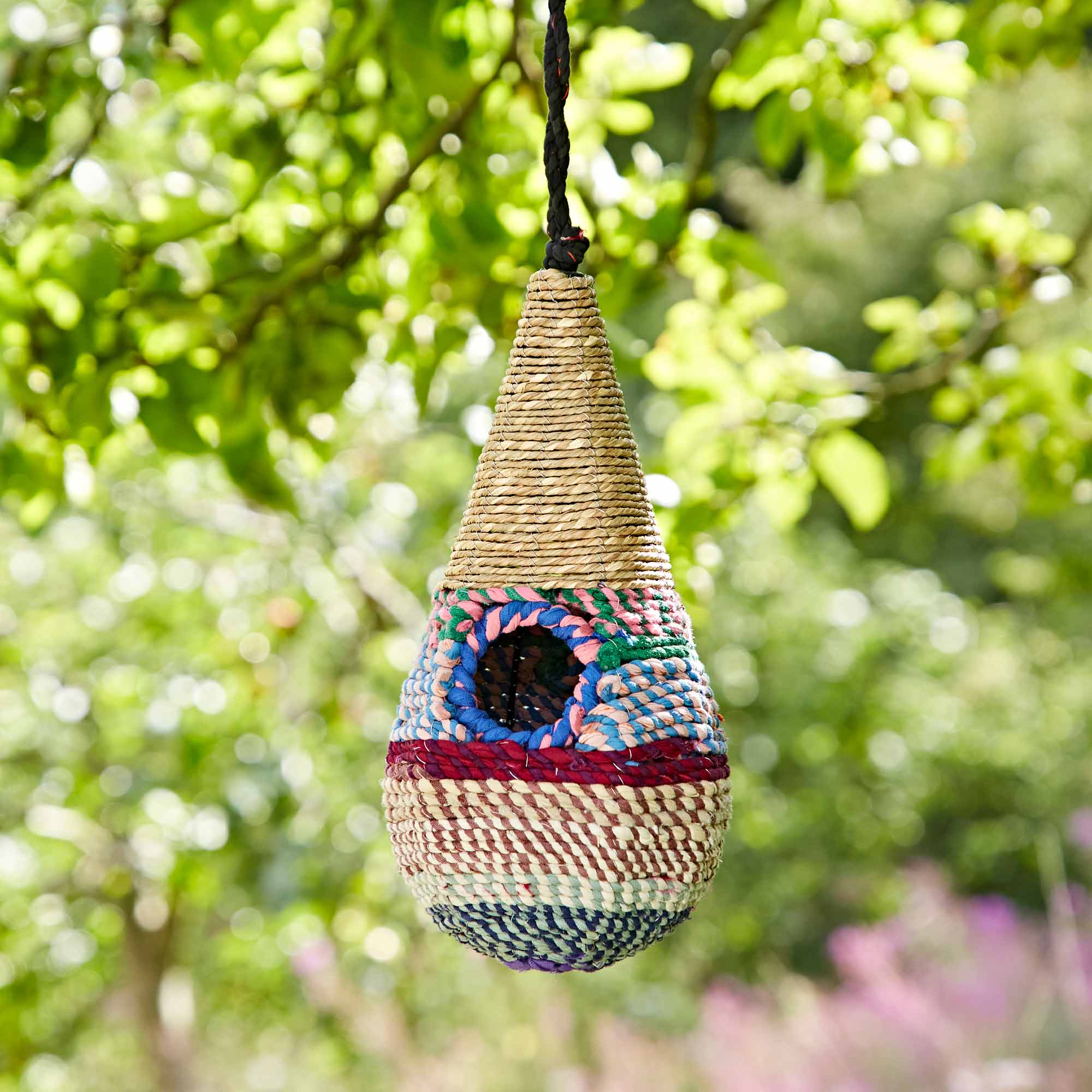 The Paper High Gift Company Limited - Wholesale Bird House - Teardrop Recycled Cotton Birdhouse - Handmade3